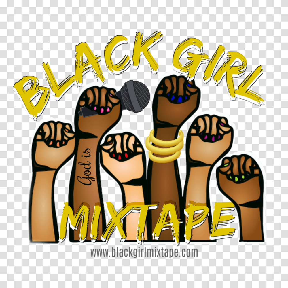 Black Girl Mixtape Illustration, Text, Hand, Toe, Paper Transparent Png
