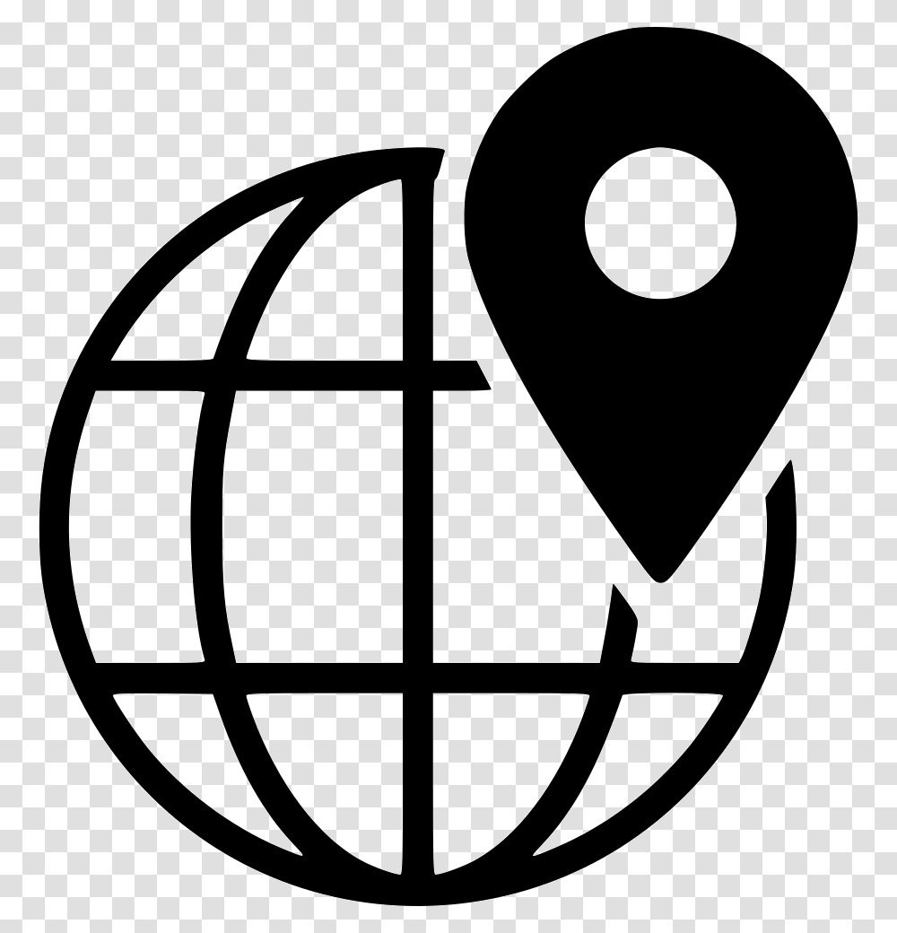 Black Globe Globe Symbol, Logo, Trademark, Hook Transparent Png