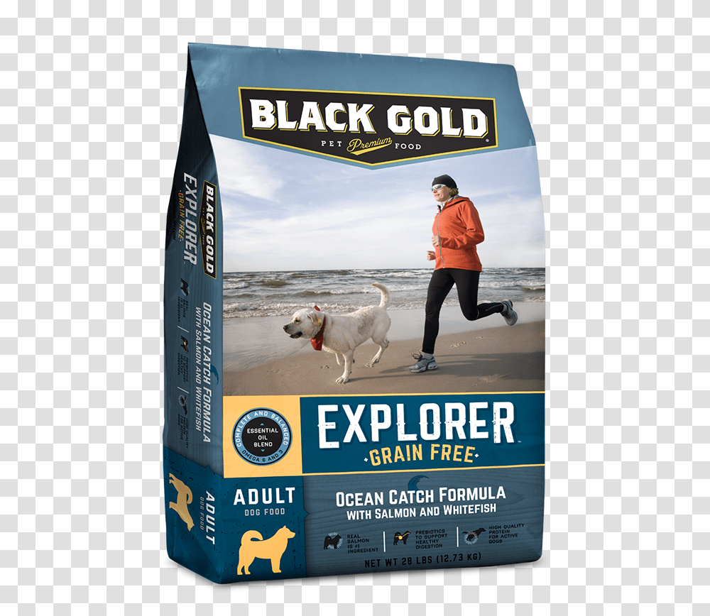 Black Gold Explorer Dog Food, Person, Pet, Canine, Animal Transparent Png