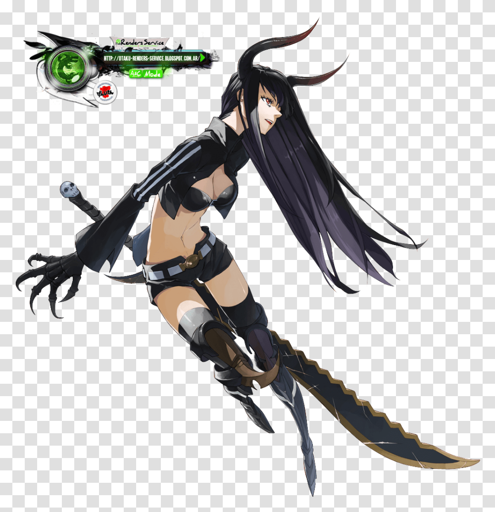 Black Gold Saw Black Rock Shooter Stencil, Person, Human, Book, Comics Transparent Png