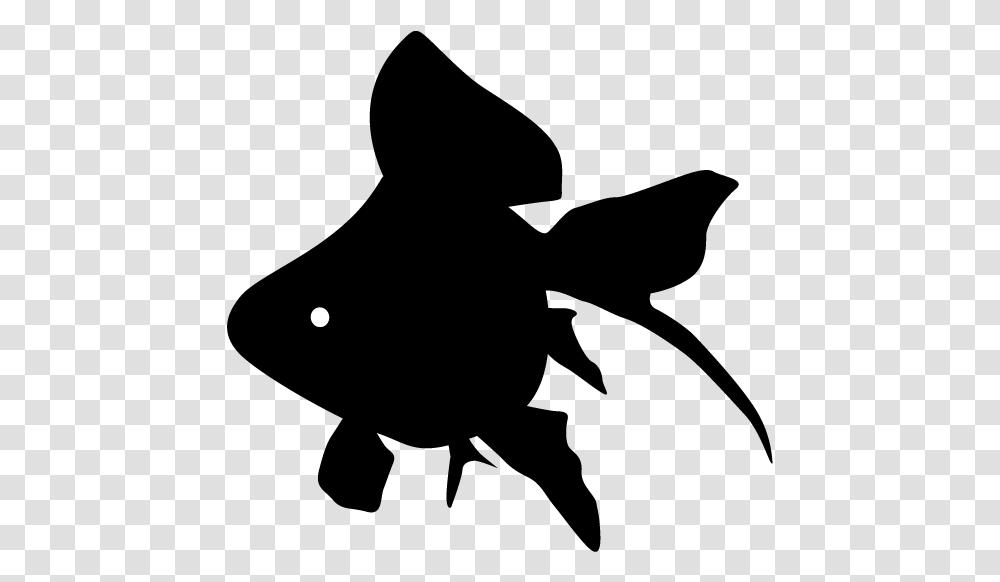 Black Goldfish Silhouette, Nature, Outdoors, Moon, Outer Space Transparent Png