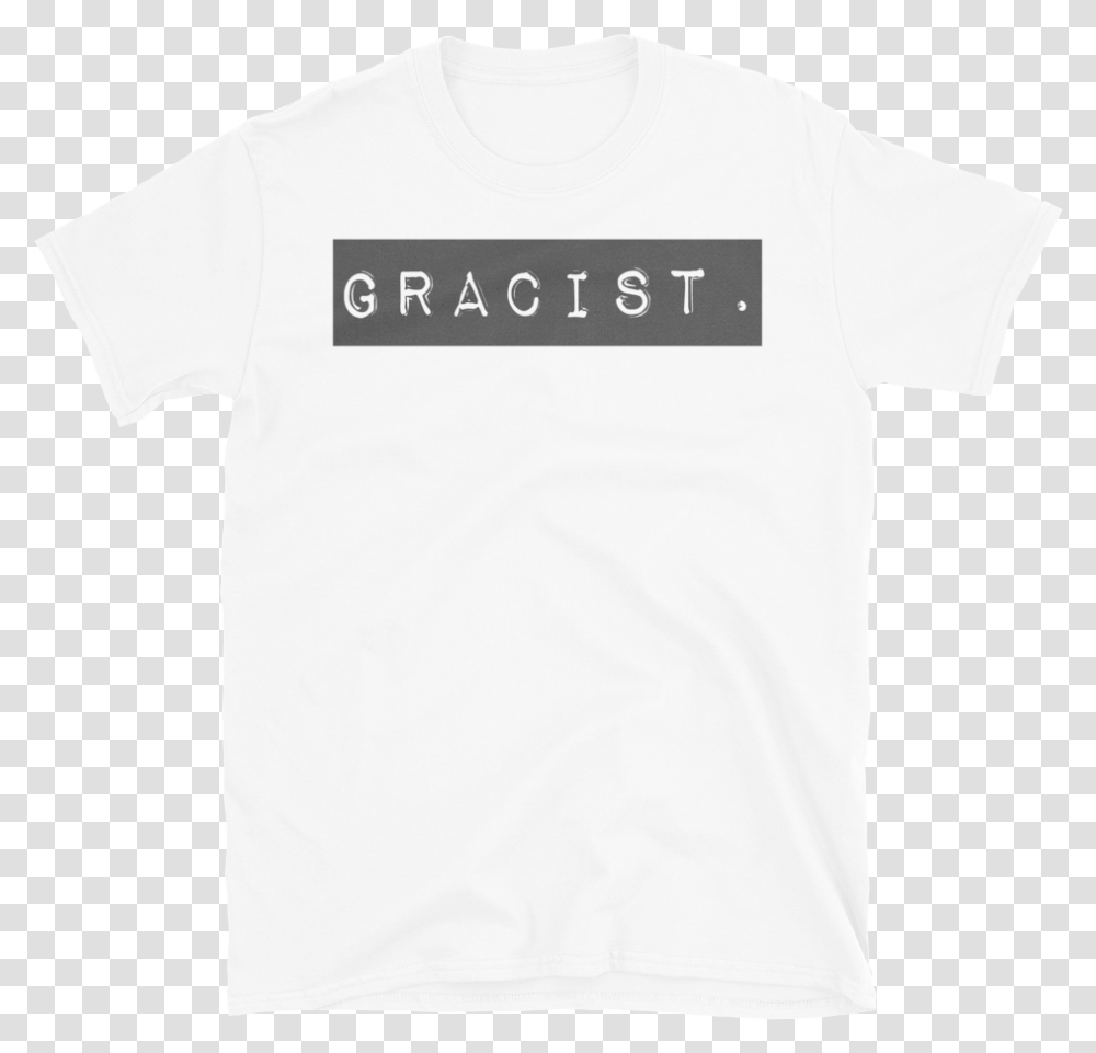 Black Gracist Mockup Flat Front White Active Shirt, Apparel, T-Shirt Transparent Png