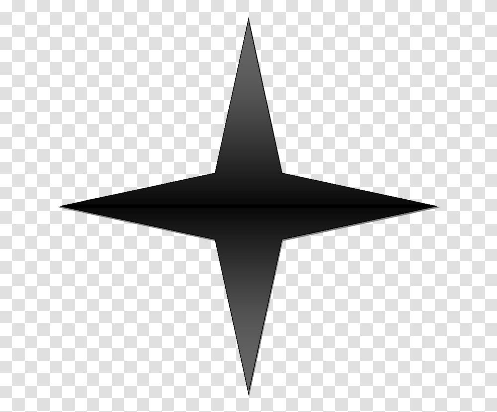 Black Gradient Point Star, Star Symbol, Lamp, Silhouette Transparent Png