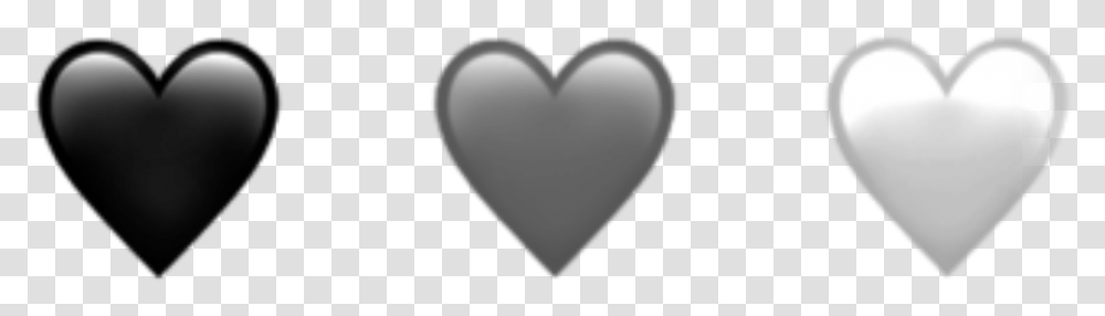 Black Gray Grey Aesthetic Tumblr Emojis Emoji Hearts Heart, Pillow, Cushion Transparent Png