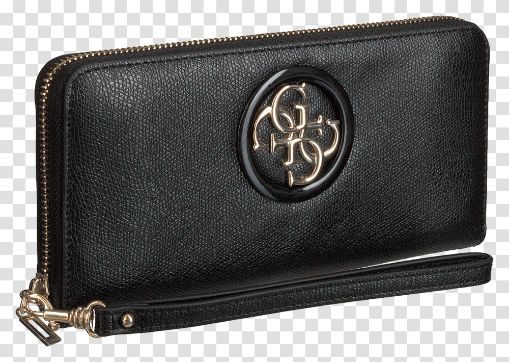 Black Guess Wallet Open Road Slg Large Zip Around Wallet, Accessories, Accessory, Emblem Transparent Png