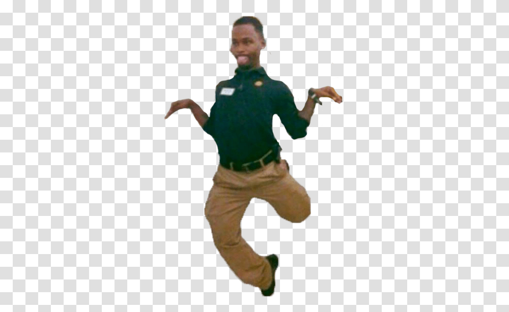 Black Guy Picture Jumping, Person, Human, Figurine, Mascot Transparent Png