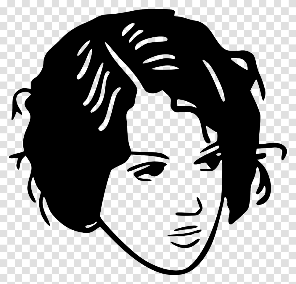Black Hair Stylist Clipart Black And White Clip Art Hair, Gray, World Of Warcraft, Halo Transparent Png