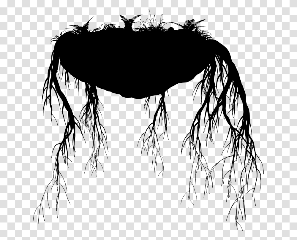 Black Hairtreeplant Sketch, Gray, World Of Warcraft Transparent Png