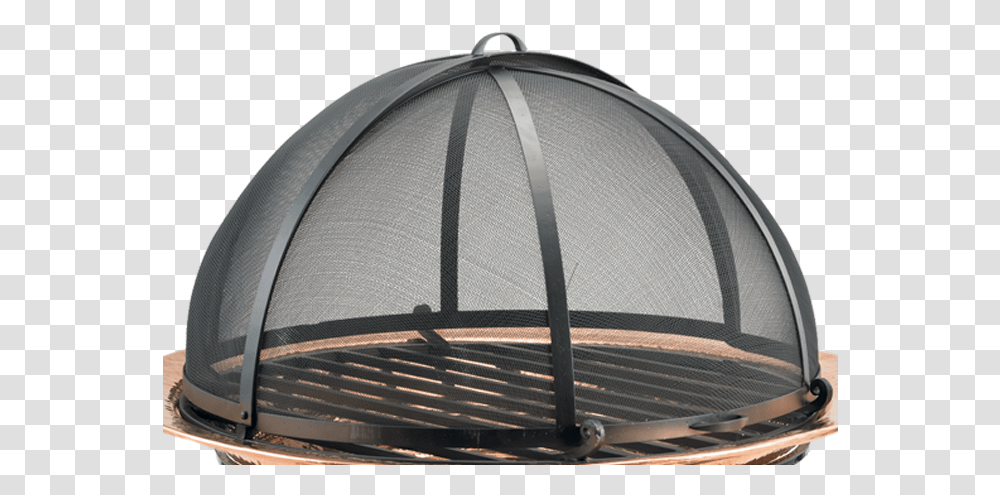 Black Handcrafted Extra Large Steel Mesh Spark Screen For Fire Pit Lampshade, Furniture, Electronics, Fire Screen, Helmet Transparent Png