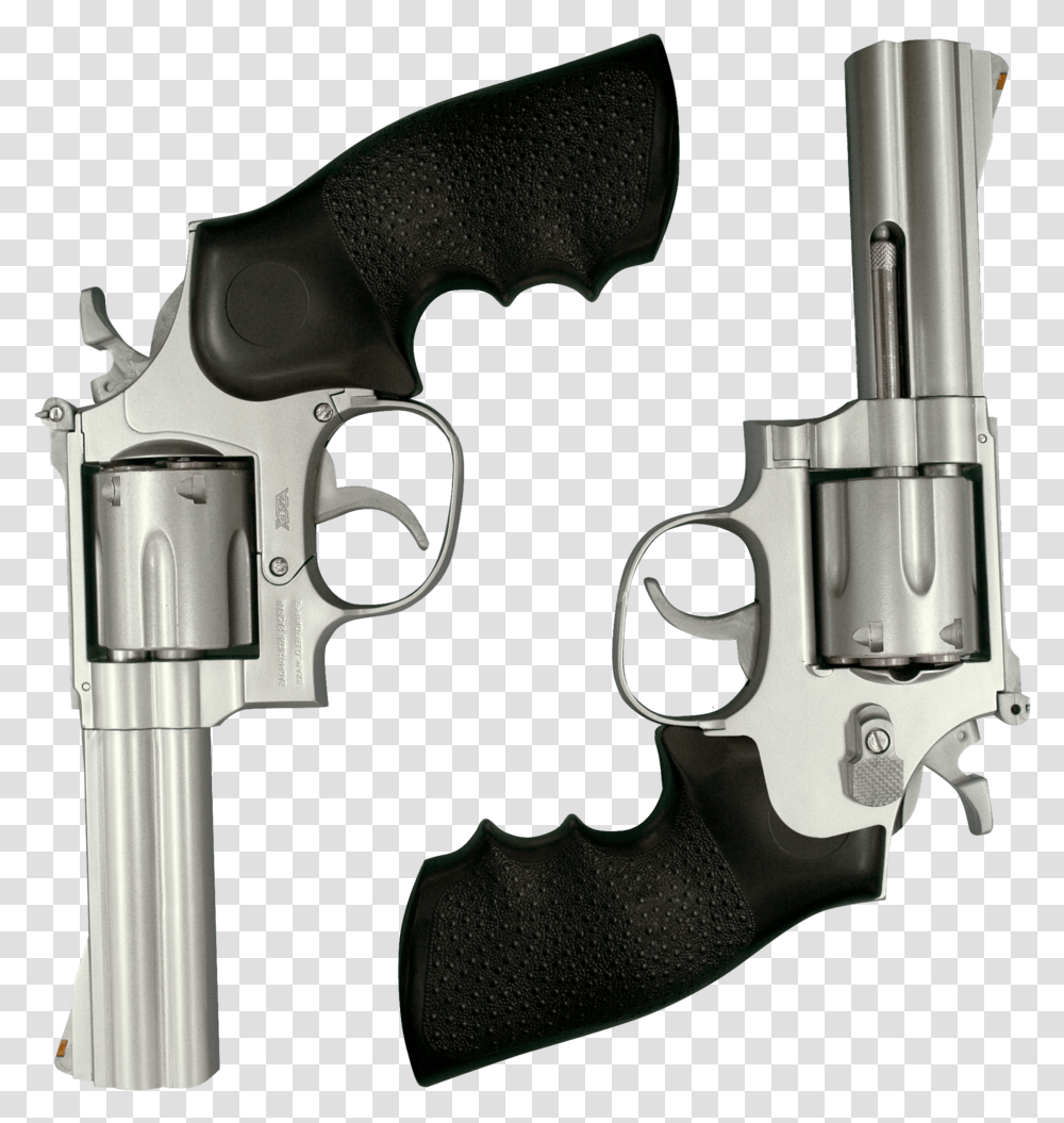 Black Handeled Pistol Revolver, Handgun, Weapon, Weaponry Transparent Png
