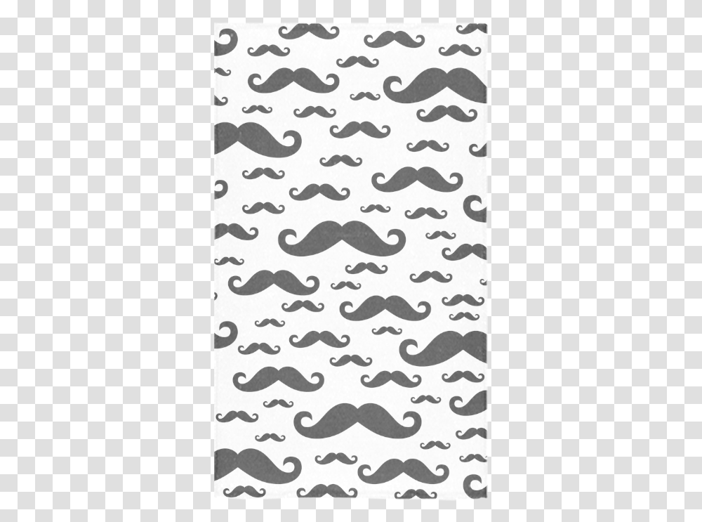 Black Handlebar Mustache Moustache Pattern Custom Handlebar Moustache, Rug, Label, Floral Design Transparent Png