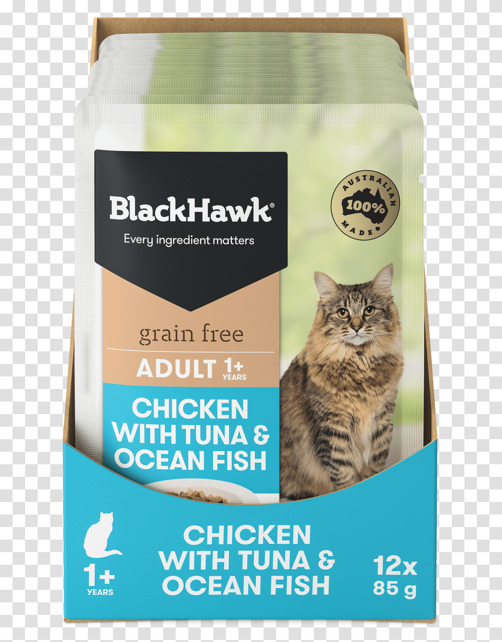 Black Hawk Chicken With Tuna Amp Ocean Fish Wet Cat Food Black Hawk Grain Free Adult Chicken, Pet, Mammal, Animal, Label Transparent Png