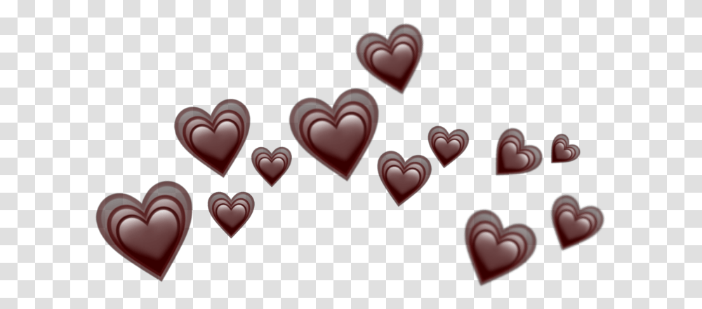 Black Heart Crown, Face, Maroon, Cushion Transparent Png