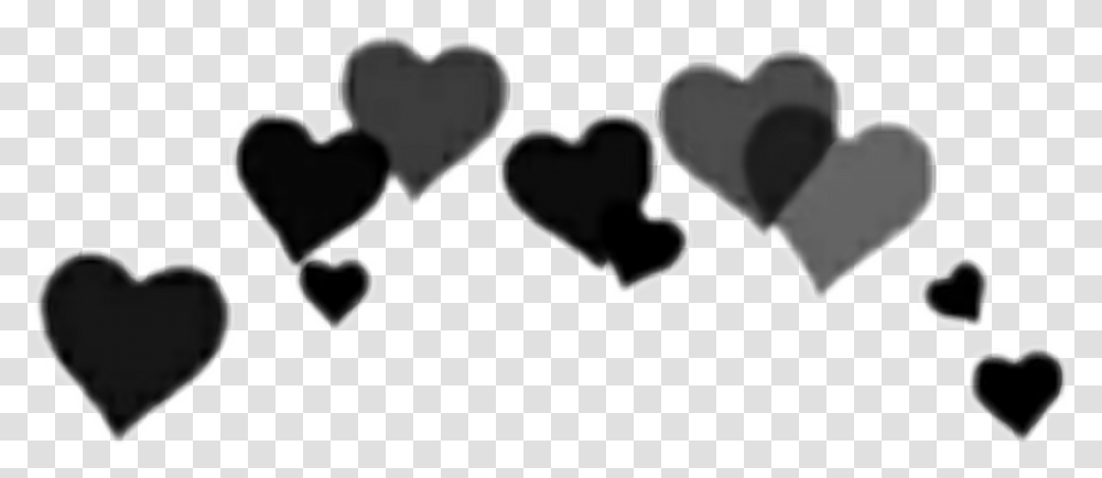 Black Heart Crown, Hand, Stencil, Footprint Transparent Png