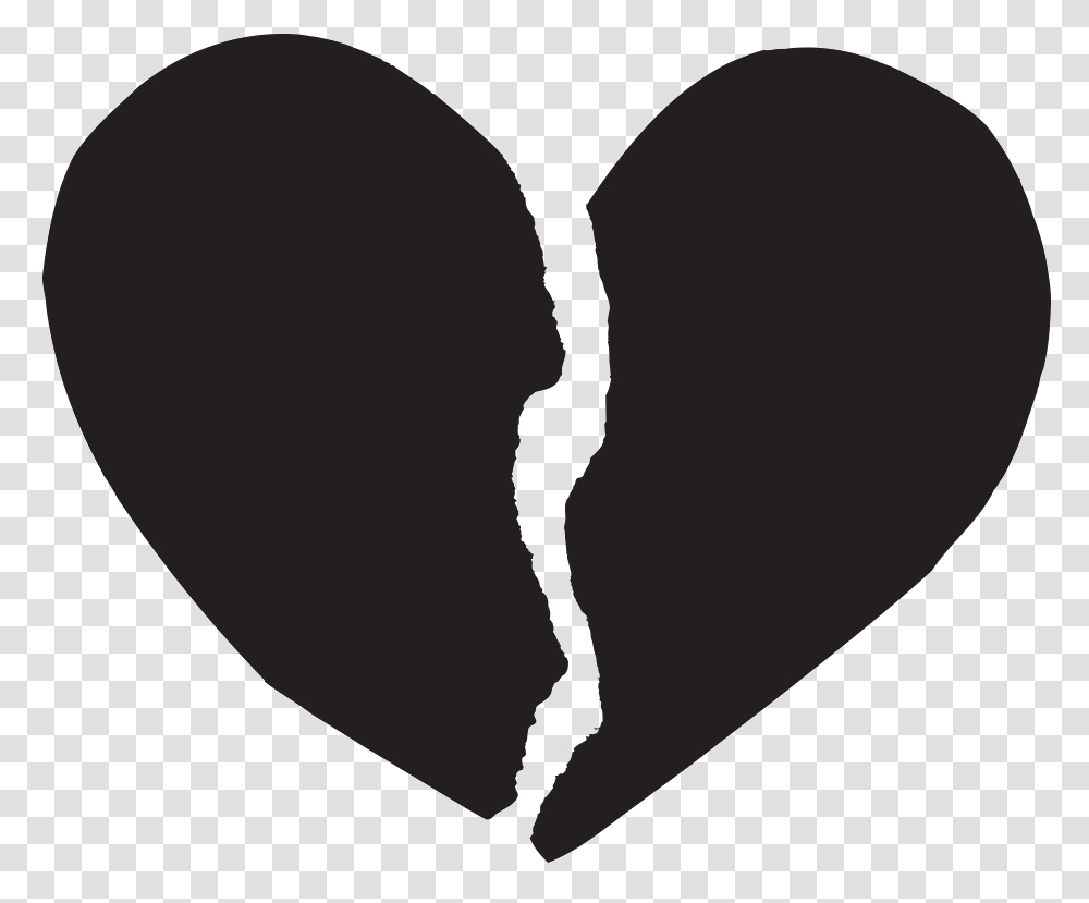 Black Heart Download Image Black Broken Heart, Cushion, Pillow, Seed, Grain Transparent Png
