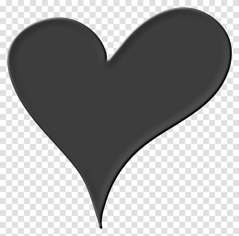 Black Heart Drawing Black Vector Heart, Spoon, Cutlery, Cushion, Silhouette Transparent Png
