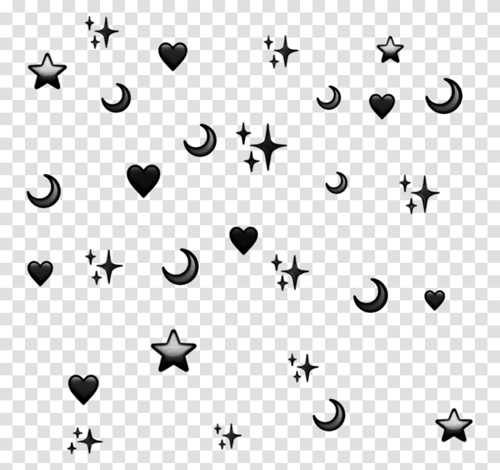 Black Heart Emoji Background, Snowflake, Floral Design, Pattern Transparent Png