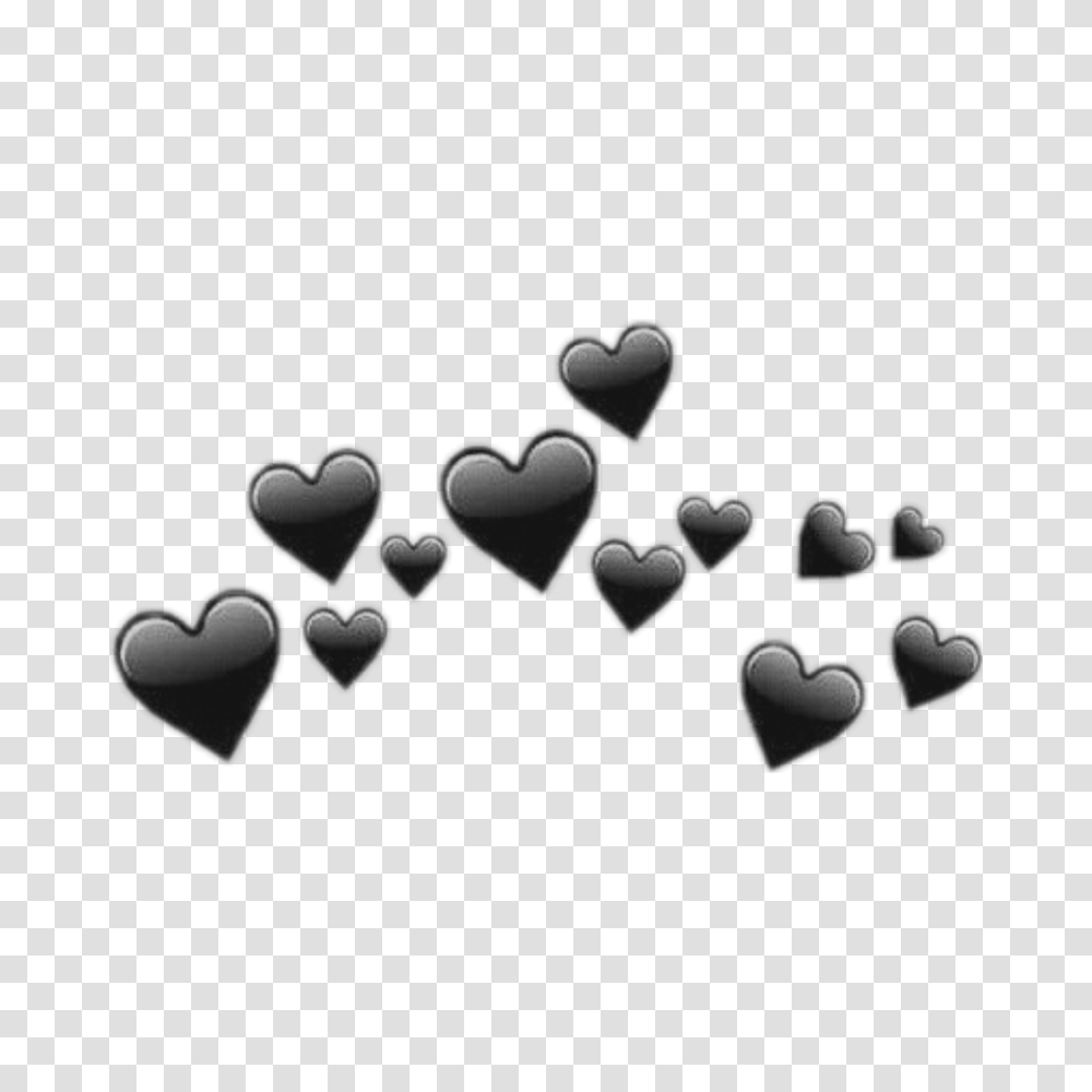 Black Heart Emoji Crown Emojicrown Black Heart Crown, Footprint Transparent Png