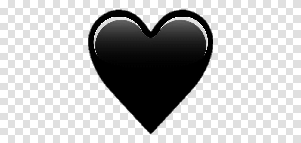 Black Heart Emoji Image Transparent Png