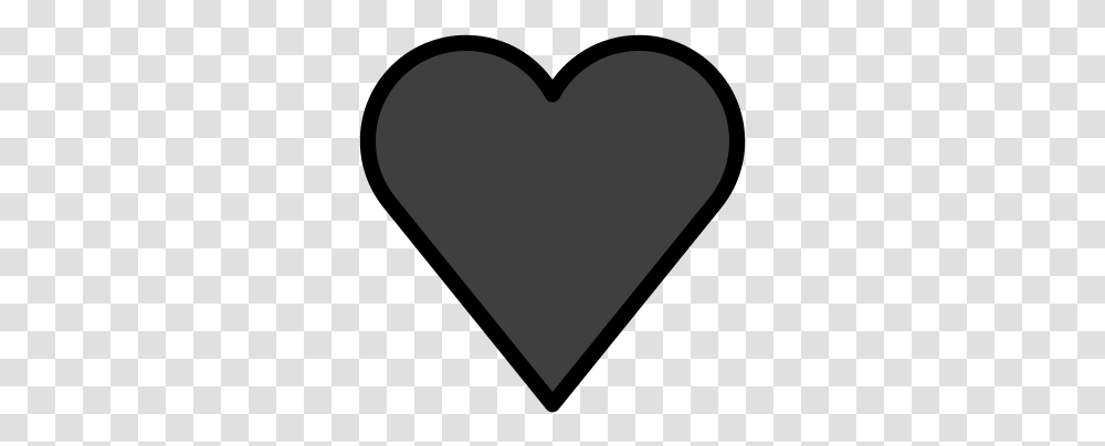 Black Heart Emoji Solid, Pillow, Cushion, Mustache, Silhouette Transparent Png
