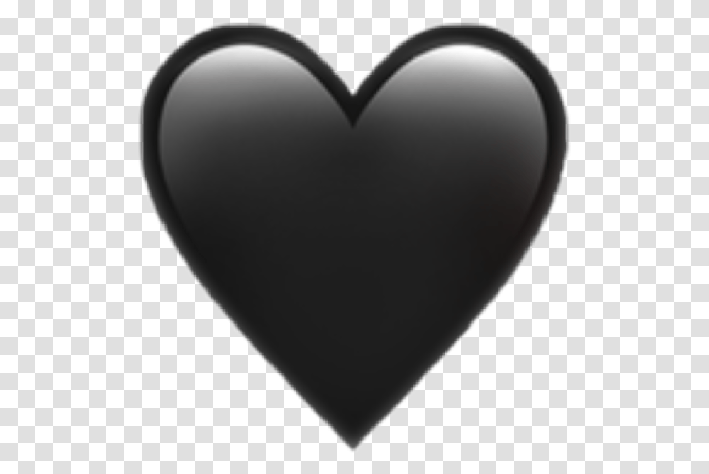 Black Heart Emoji Whatsapp Image Black Heart Emoji Background, Balloon, Cushion Transparent Png