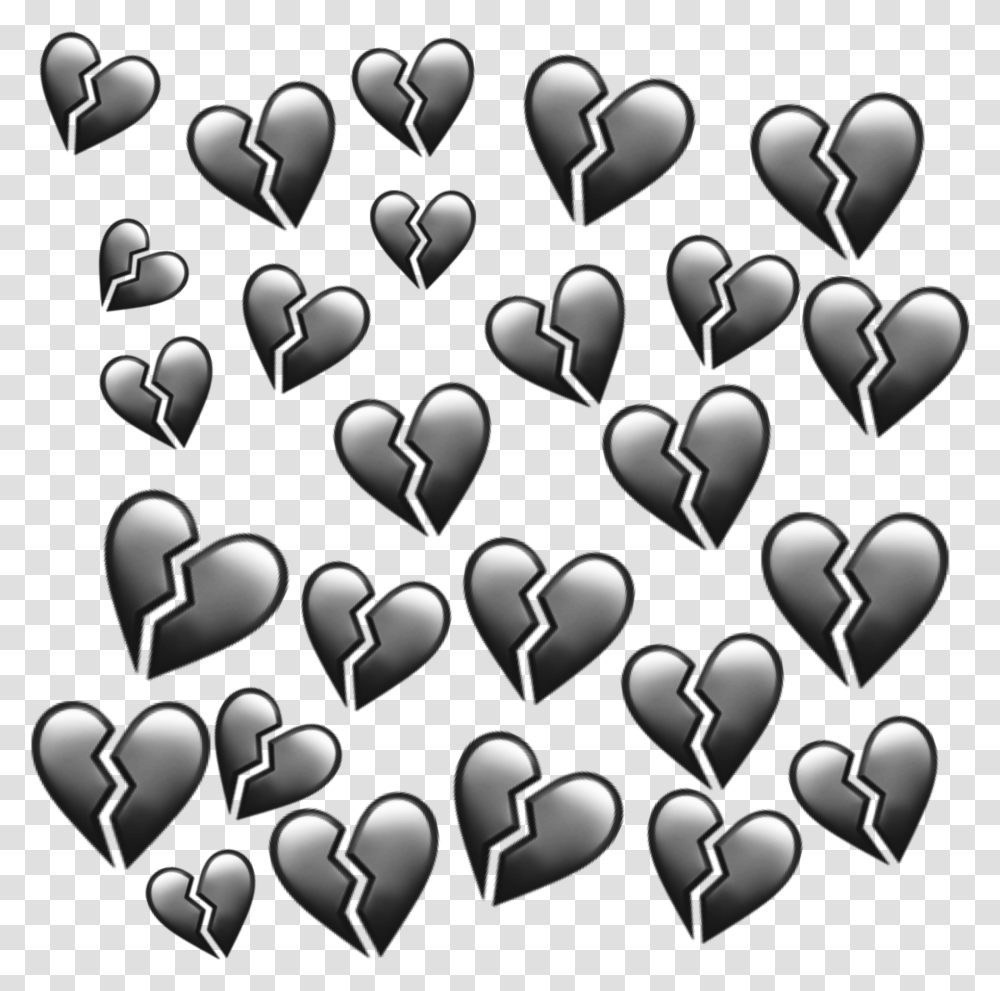 Black Heart Hearts Sticker By Ryan Hethey, Paper, Birthday Cake, Dessert, Food Transparent Png