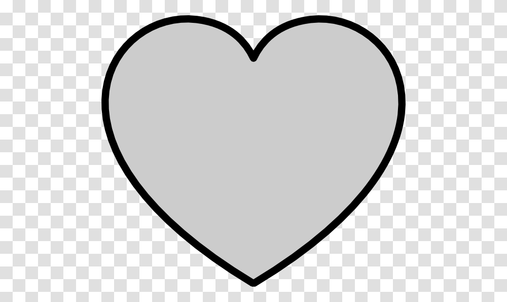 Black Heart Outline Grey Heart Vector Art, Pillow, Cushion Transparent Png