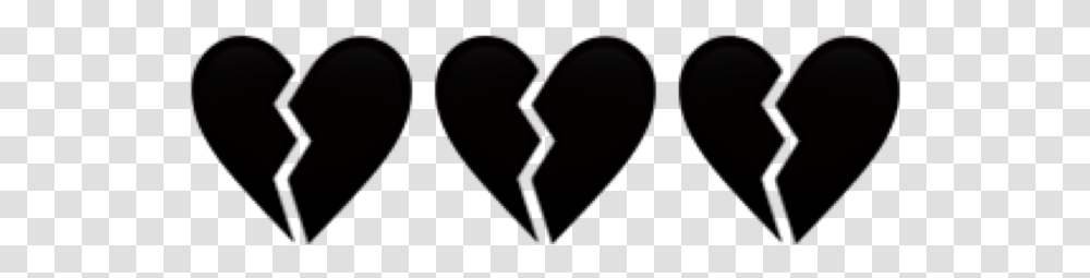 Black Hearts Broken Tumblr Aesthetic Aesthetic Broken Heart, Plectrum Transparent Png