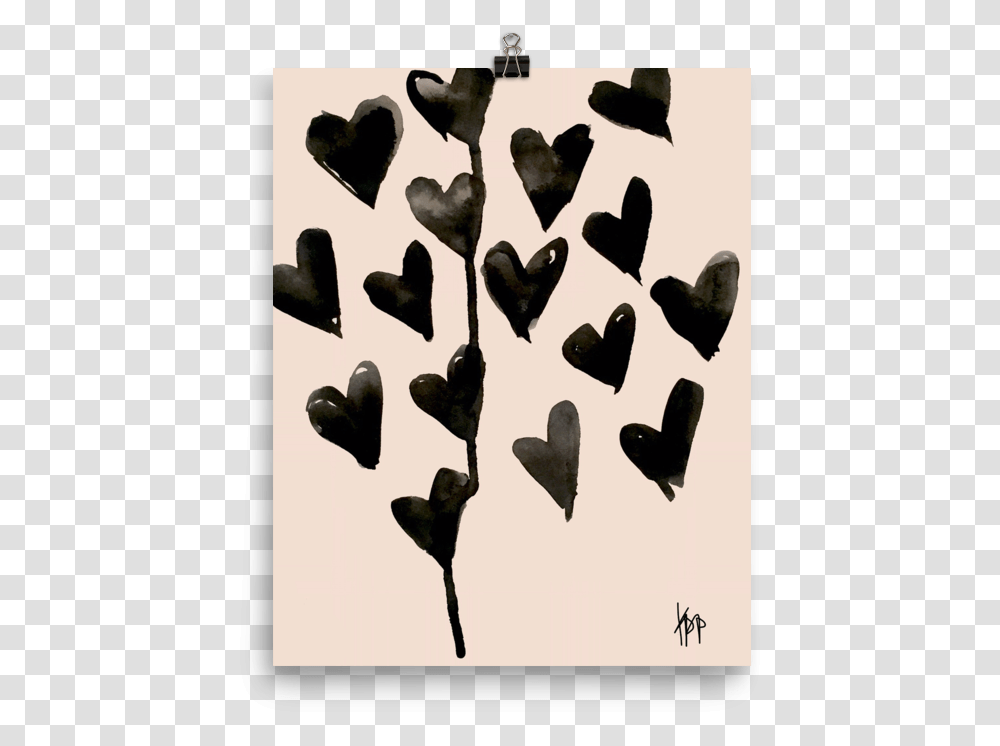 Black Hearts Forever Graphic Design, Bird, Animal, Arrowhead, Rock Transparent Png