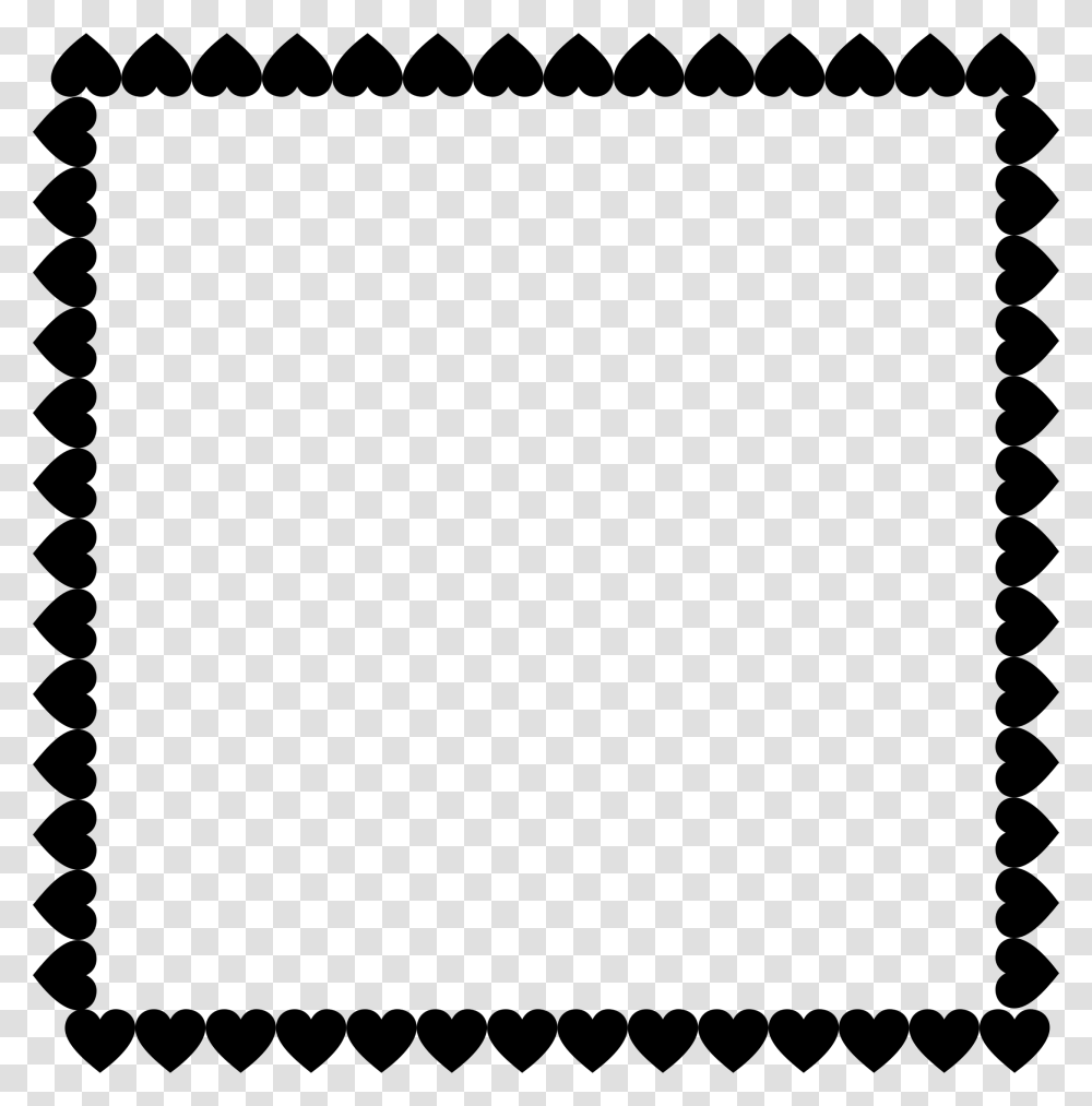 Black Hearts Frame, Gray, World Of Warcraft Transparent Png