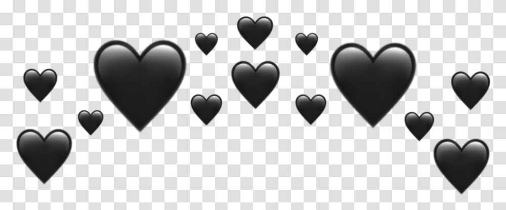 Black Hearts Heart, Pillow, Cushion Transparent Png