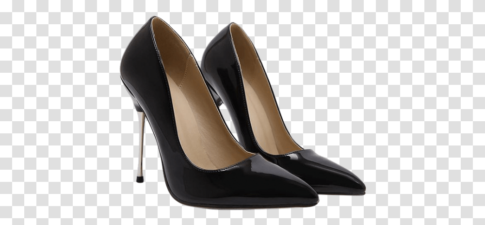 Black Heel Stiletto, Apparel, Sandal, Footwear Transparent Png