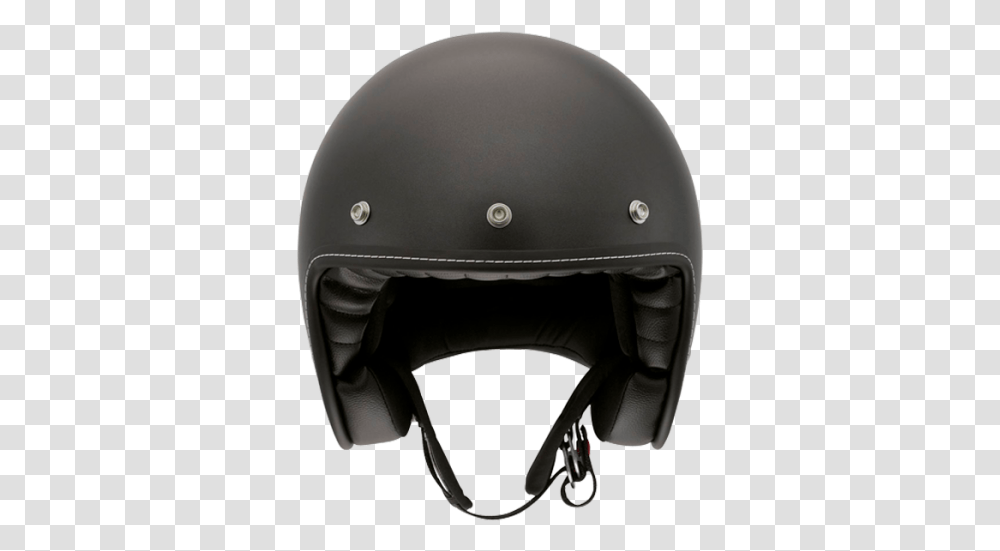 Black Helmet Open Face Helmet Front, Apparel, Crash Helmet Transparent Png