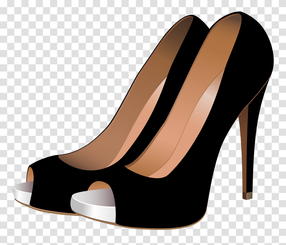 Black High Heels Clip Art, Label, Cushion, Strap Transparent Png