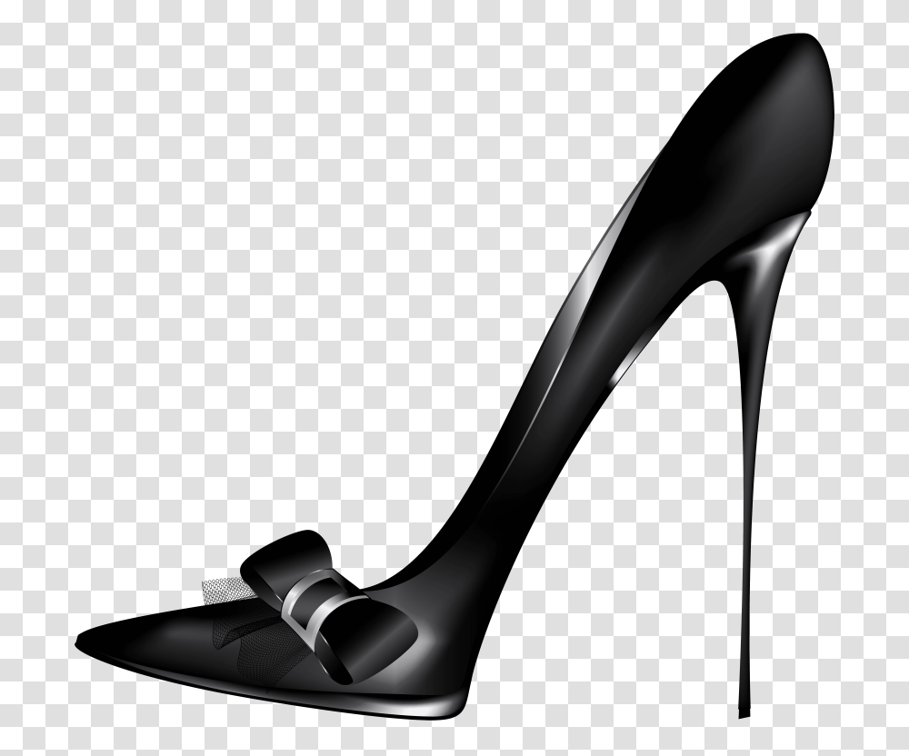 Black High Heels With Bow, Apparel, Shoe, Footwear Transparent Png