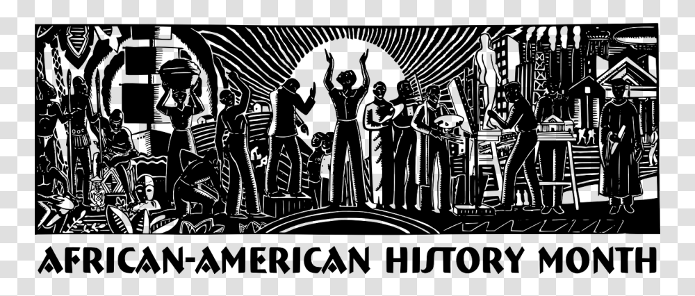 Black History Month African American Black History Month Poster, Gray Transparent Png