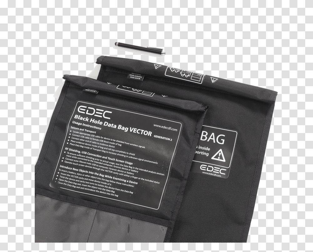 Black Hole Data Bag Vector Kit Leather, Apparel, Adapter, Electronics Transparent Png