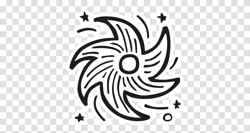 Black Hole Free Icon Of Space Hand Drawn Sticker Icon, Tiger, Wildlife, Mammal, Animal Transparent Png