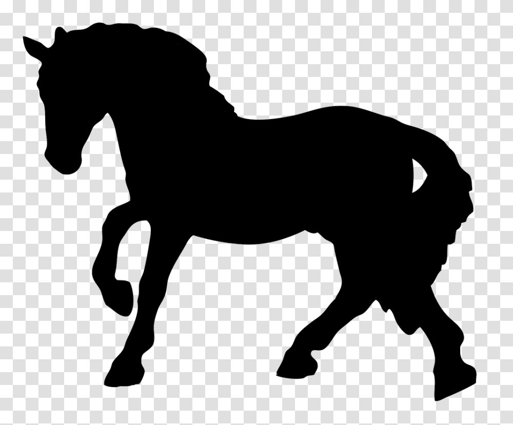 Black Horse Silhouette Clipart Cakes, Mammal, Animal, Colt Horse, Foal Transparent Png