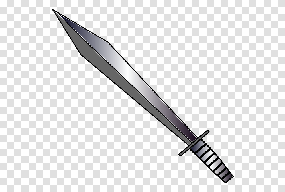 Black Icon Outline Drawing Silhouette Fight White Medieval Sword Clipart, Weapon, Weaponry, Blade Transparent Png