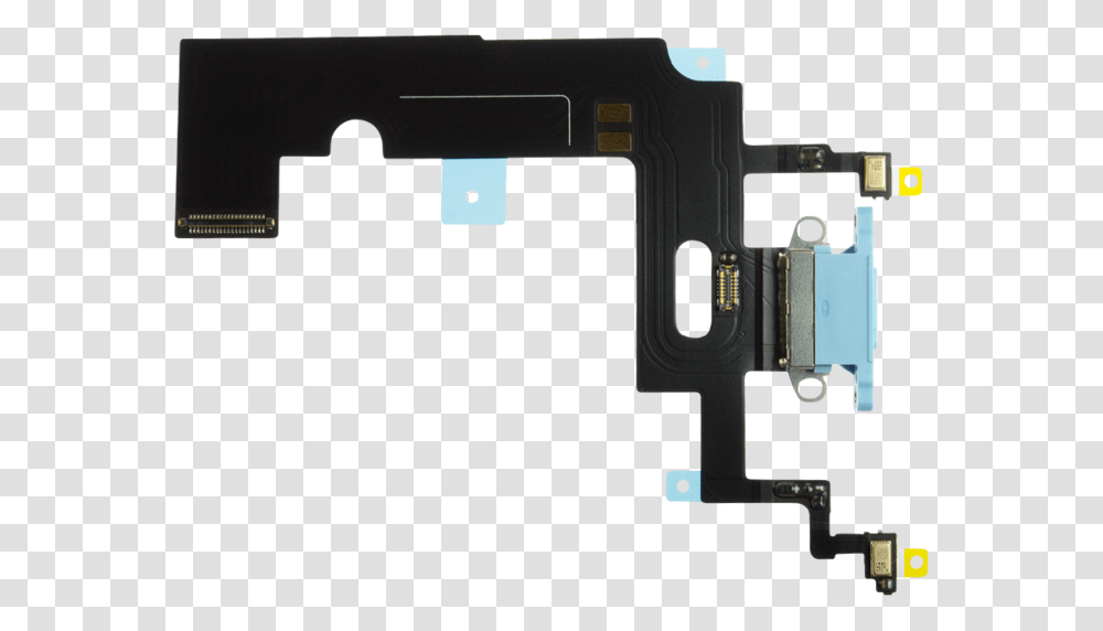 Black Iphone Xr Charging Strip, Gun, Weapon, Weaponry, Electronics Transparent Png