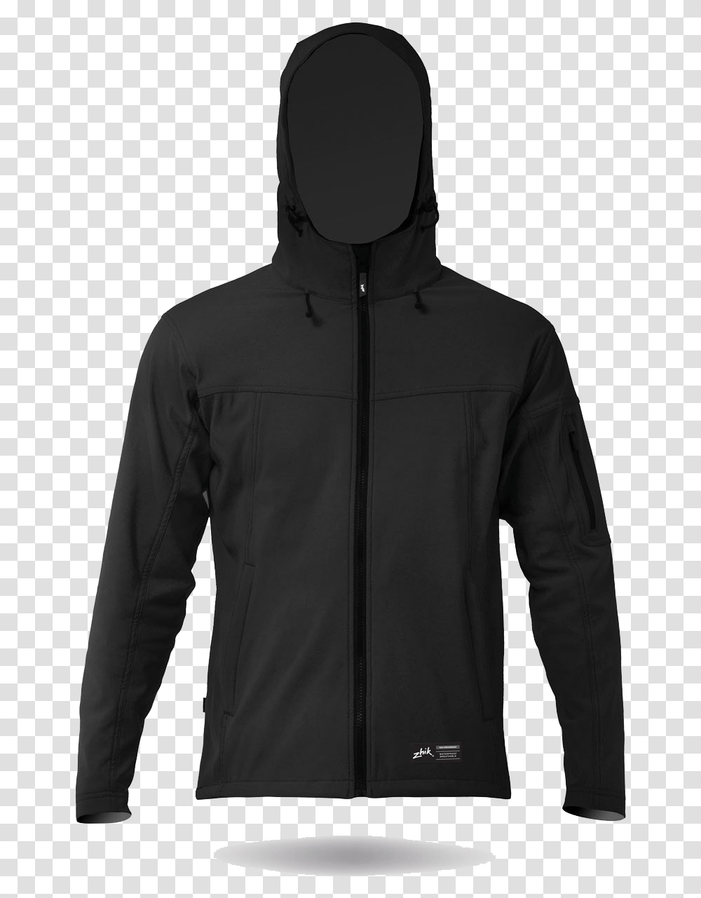 Black Jacket Download Image Zhik Aroshell Fleece Jacket, Apparel, Coat, Sweatshirt Transparent Png
