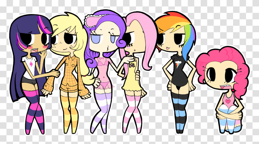 Black Jenny Belly Button Blushing Bra Clothes My Little Pony Bra, Person, People, Drawing Transparent Png