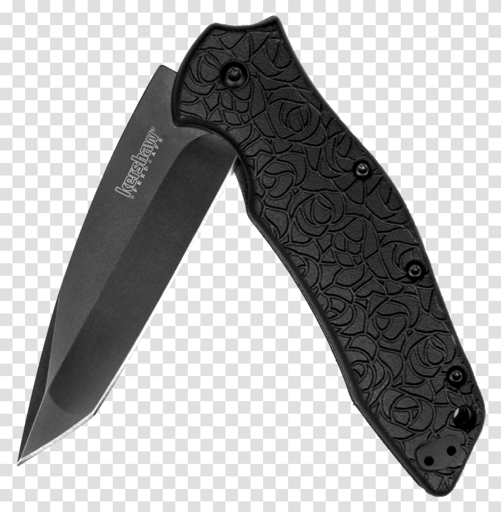 Black Kershaw Pocket Knife, Axe, Tool, Weapon, Weaponry Transparent Png