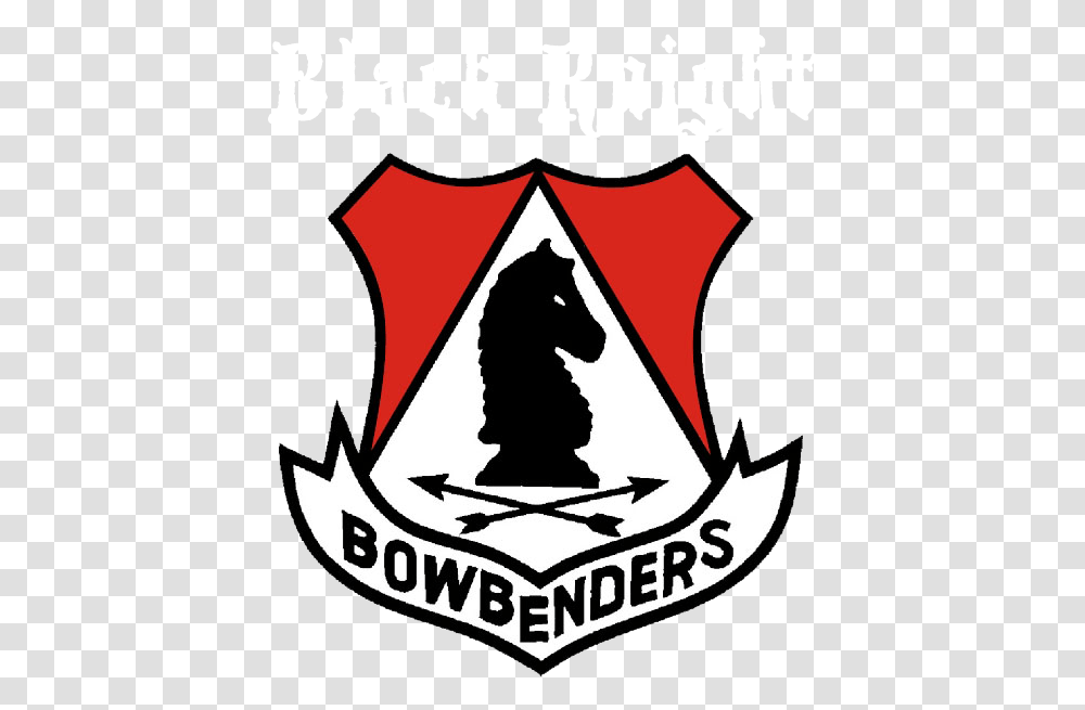 Black Knight Bowbenders Logo Emblem, Poster, Advertisement, Armor Transparent Png