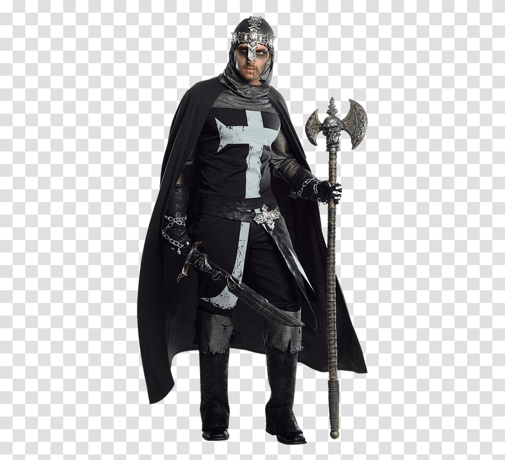 Black Knight Costume, Person, Female, Portrait Transparent Png