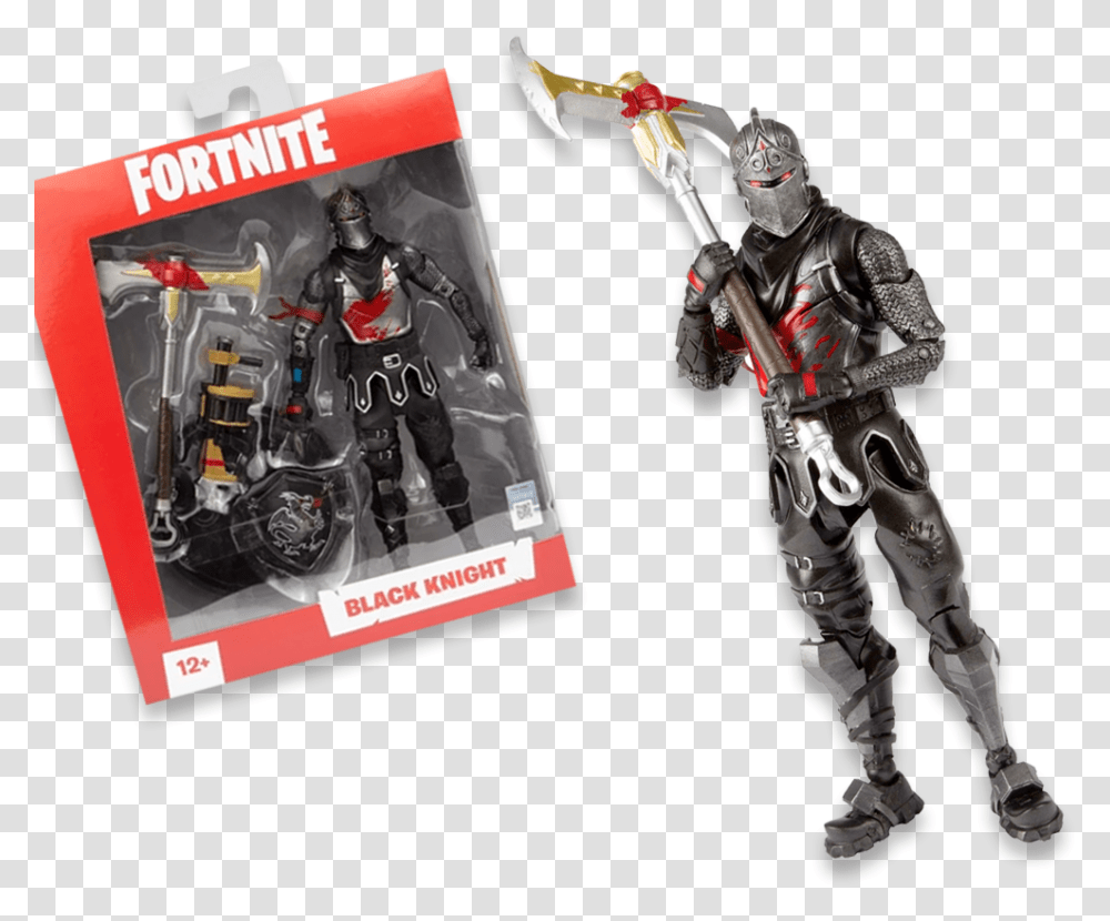 Black Knight Figure Fortnite, Person, Armor, Robot, Motorcycle Transparent Png