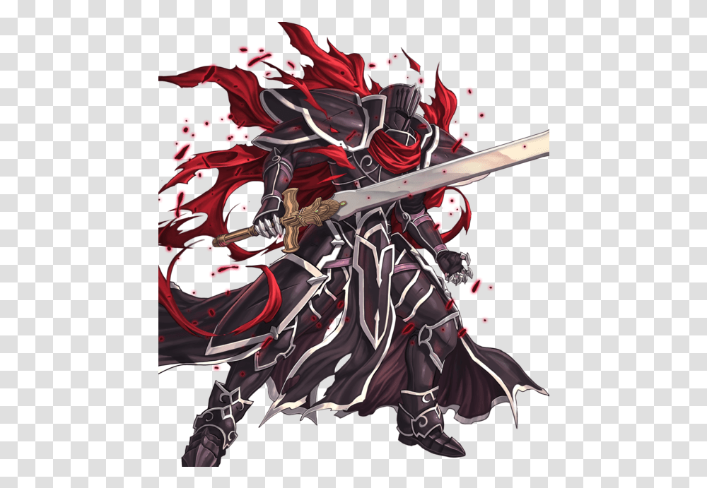 Black Knight Sinister General Black Knight Fire Emblem, Weapon, Weaponry, Person, Duel Transparent Png