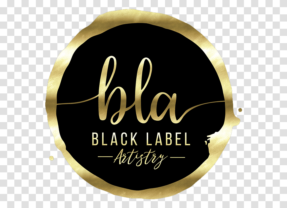 Black Label Artistry Download Calligraphy, Handwriting, Alphabet, Gold Transparent Png