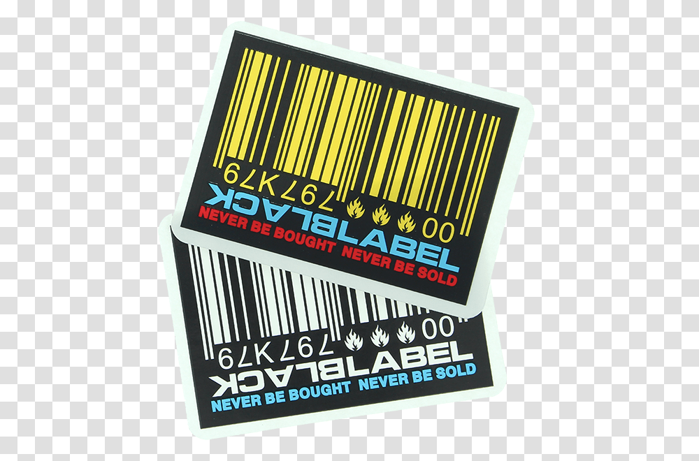 Black Label Barcode, Advertisement, Paper, Poster, Flyer Transparent Png